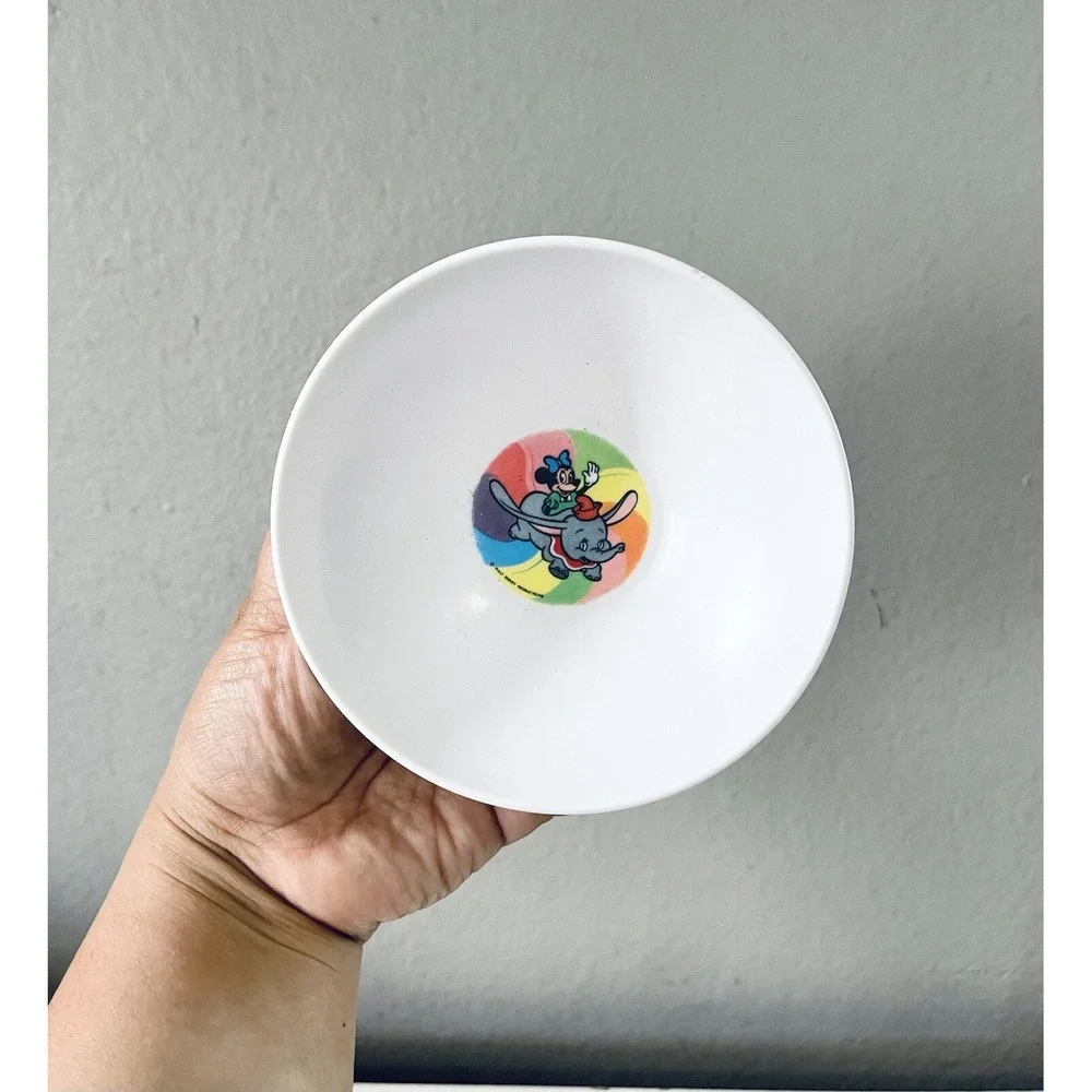 Vintage Walt Disney Minnie Mouse and Dumbo Melamine Bowl Plastic‎